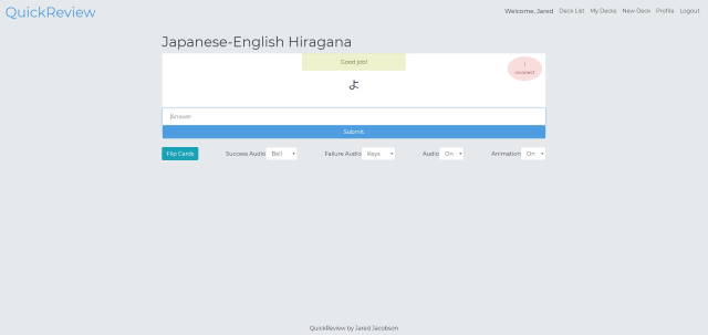 QuickReview Web Application Demo